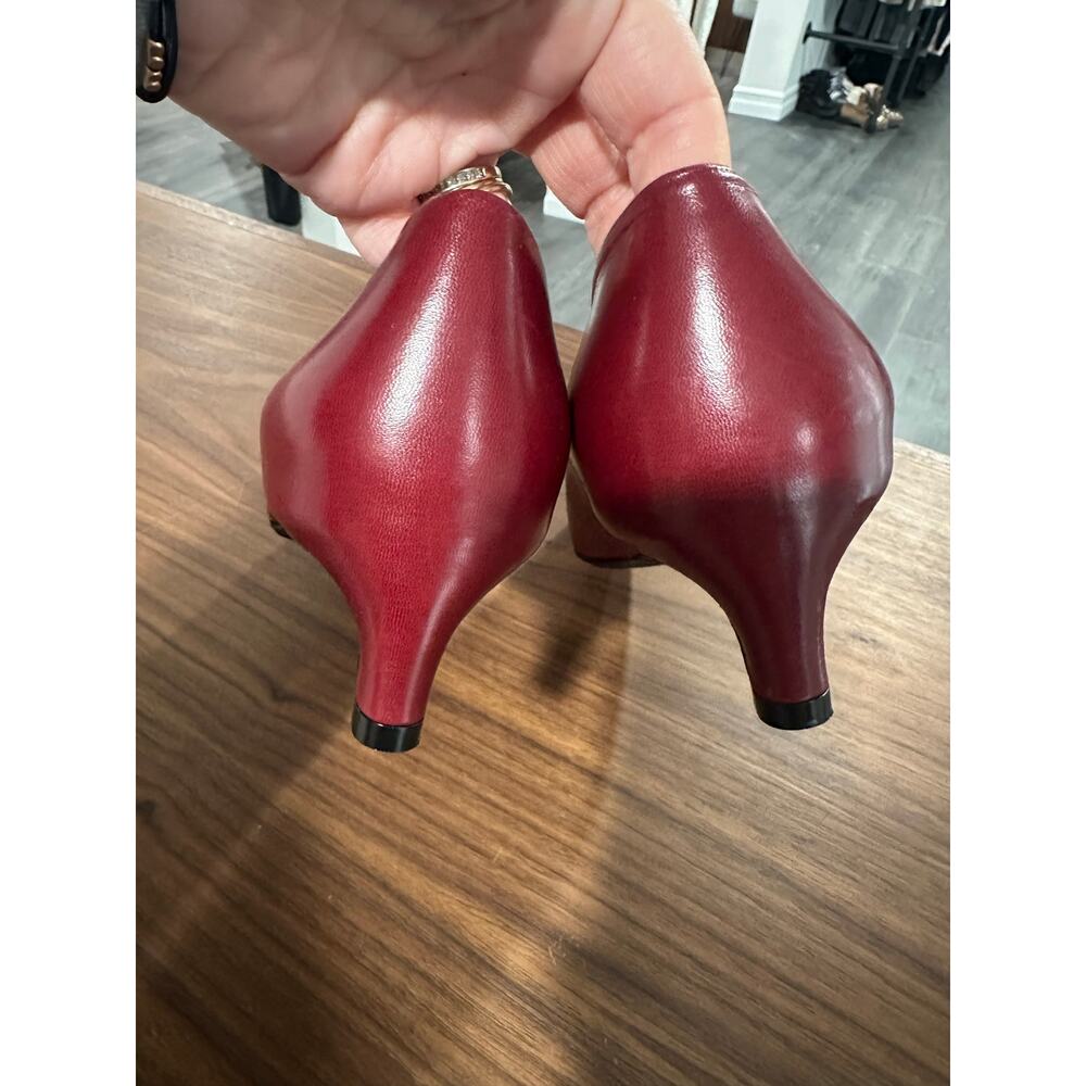 Jil Sander Kitten Heel Leather Pump Size 39(9) - Picture 6 of 11